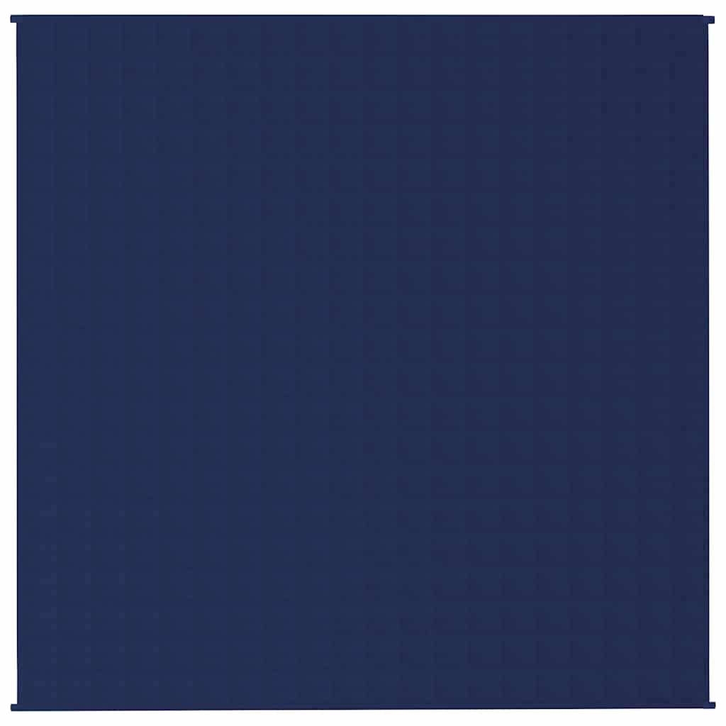 VIDAXL Coperta debole 200x200 cm 13 kg di tessuto blu