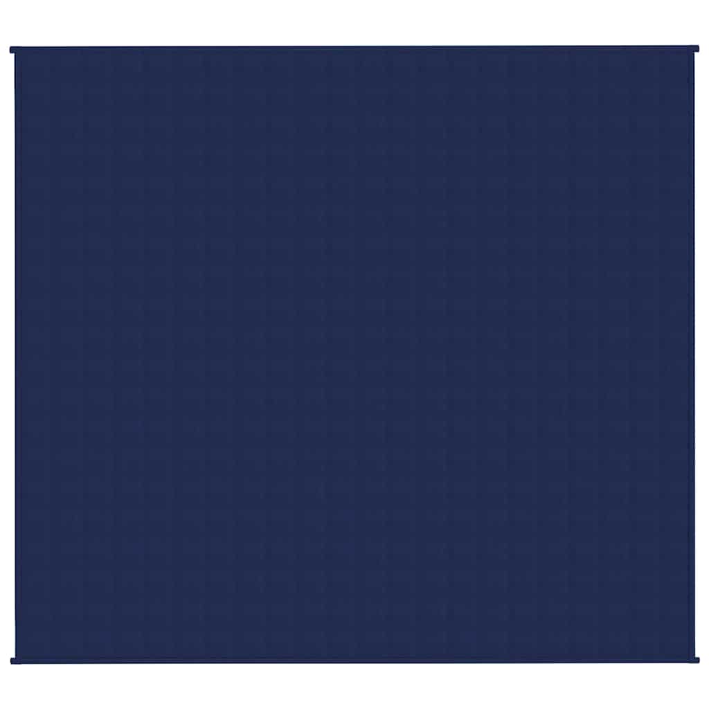 VIDAXL Coperta debole 200x225 cm 13 kg di tessuto blu