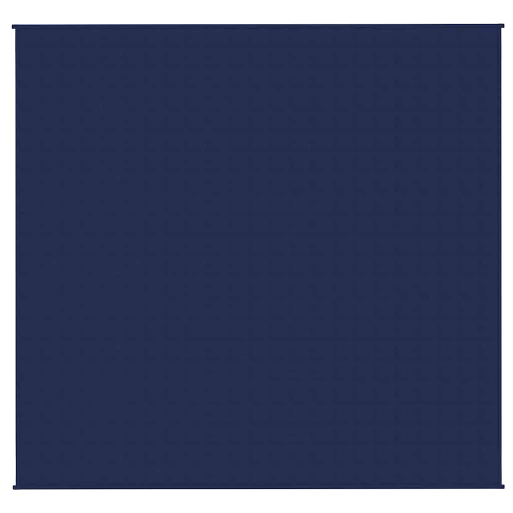 VIDAXL Coperta debole 220x235 cm 15 kg di tessuto blu