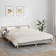 VIDAXL Coperta debole 200x200 cm 9 kg di crema leggera in tessuto