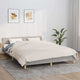 Manta de débil de Vidaxl 200x225 cm 13 kg de crema de luz de tela