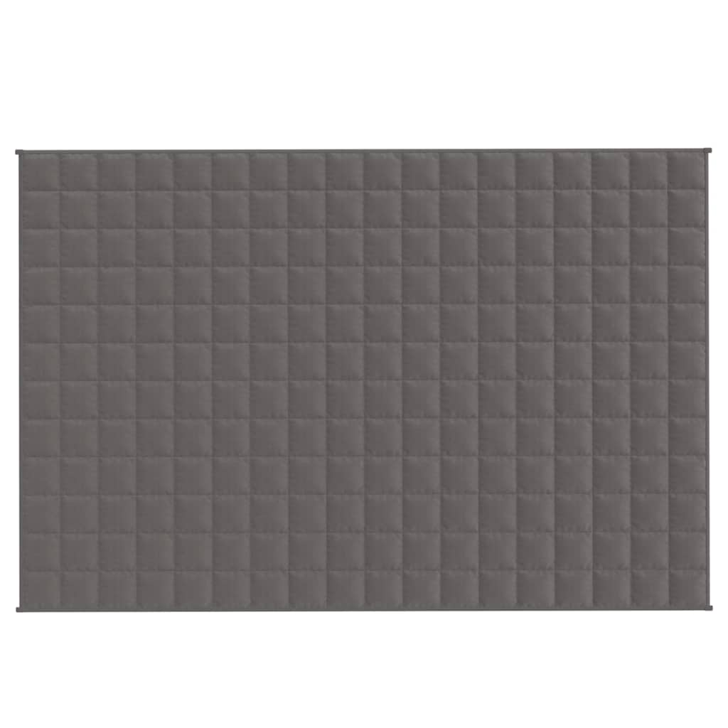 Vidaxl Weakage Manta 120x180 cm 9 kg de tela gris