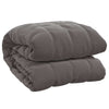 VIDAXL Coperta debole 138x200 cm 6 kg di tessuto grigio