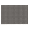 VIDAXL Coperta debole 155x220 cm 7 kg di tessuto grigio