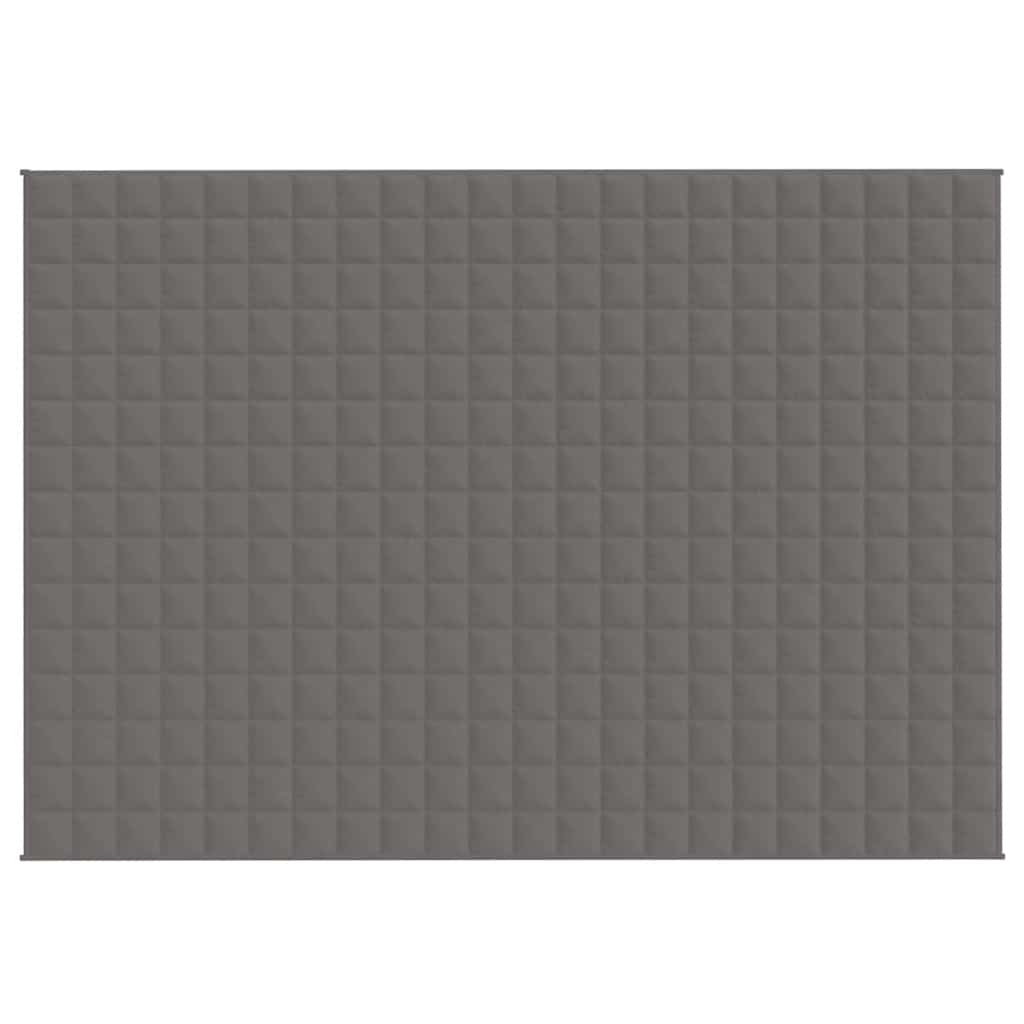 Vidaxl Weakage Manta 155x220 cm 7 kg de tela gris