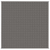 Manta de débil de Vidaxl 200x200 cm 13 kg de tela gris