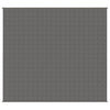 Manta de débil de Vidaxl 200x225 cm 9 kg de tela gris