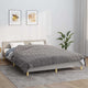 VIDAXL Coperta debole 200x225 cm 9 kg di tessuto grigio