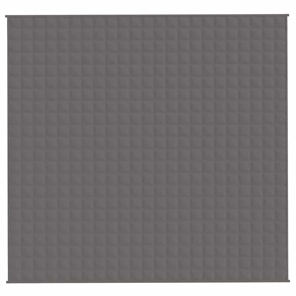 VIDAXL Coperta debole 220x235 cm 11 kg di tessuto grigio