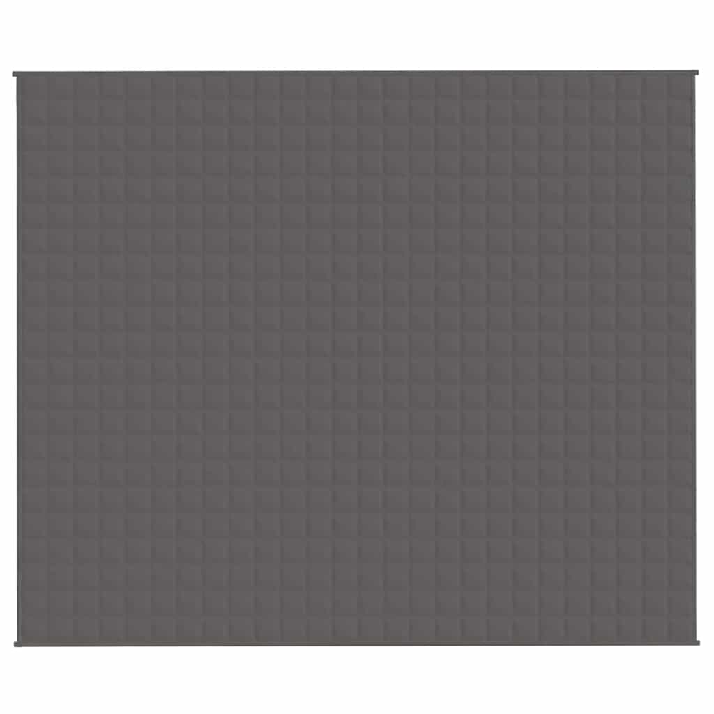 VIDAXL Coperta debole 220x260 cm 15 kg di tessuto grigio