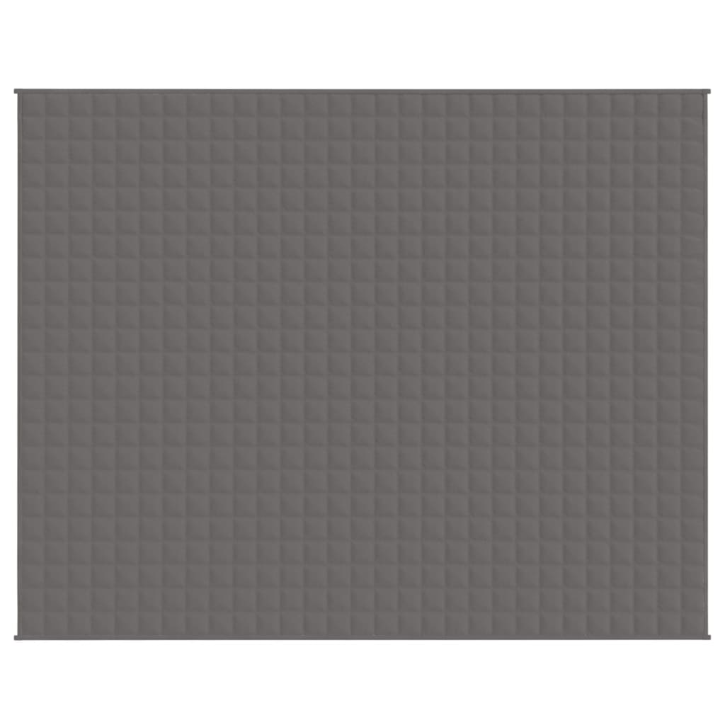 Vidaxl verzwaringsdeken 235x290 cm 11 kg stof grijs