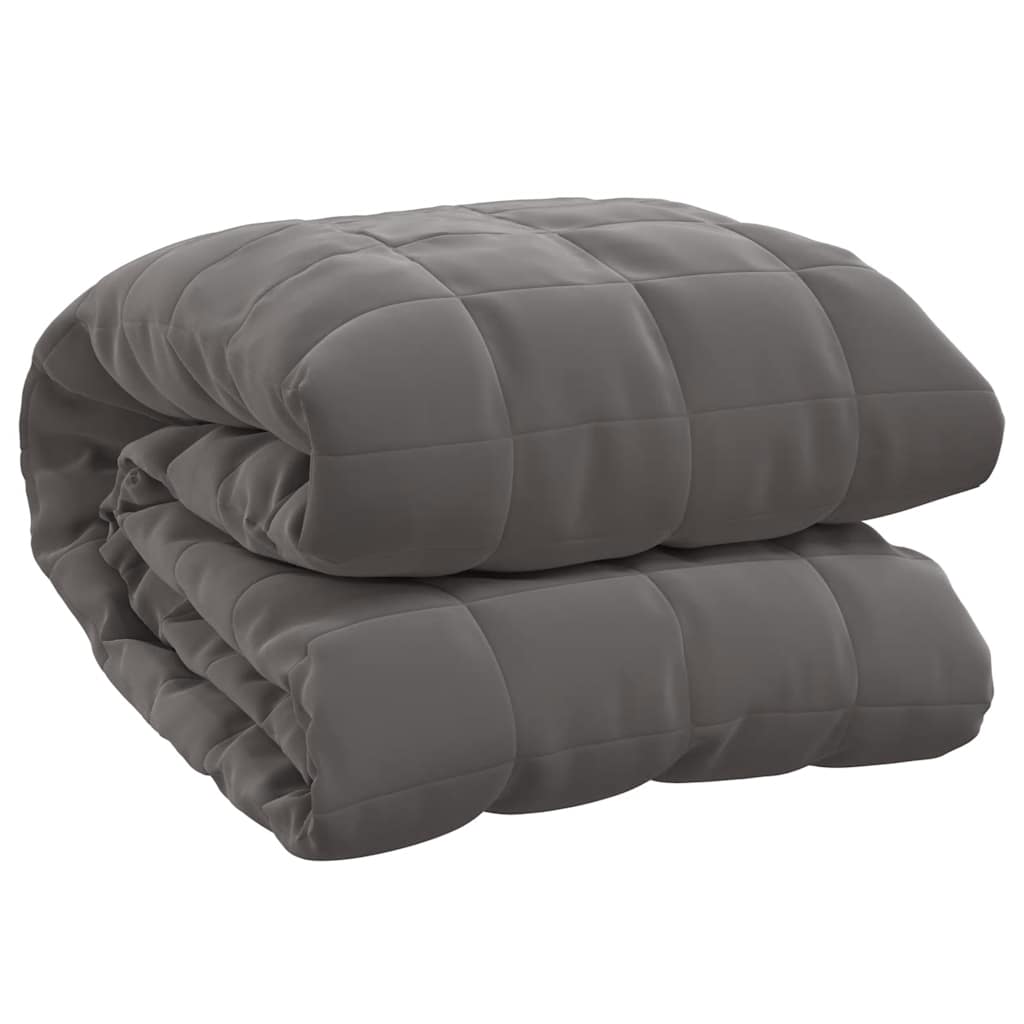 VIDAXL Coperta debole 235x290 cm 15 kg di tessuto grigio