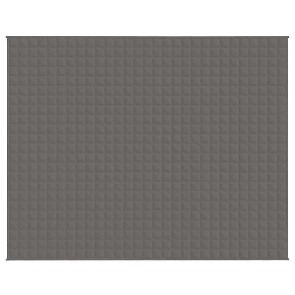 VIDAXL Coperta debole 235x290 cm 15 kg di tessuto grigio