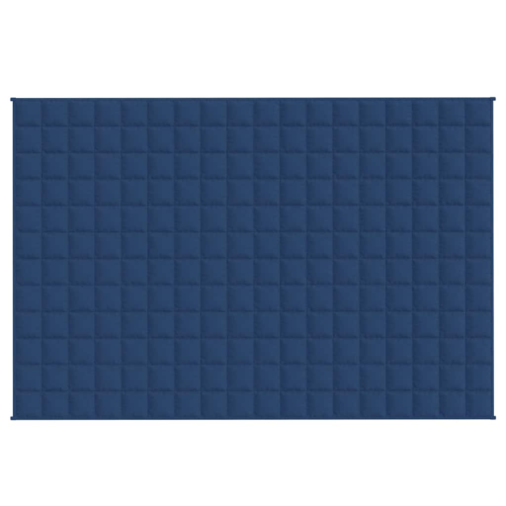 VIDAXL Coperta debole 120x180 cm 5 kg di tessuto blu