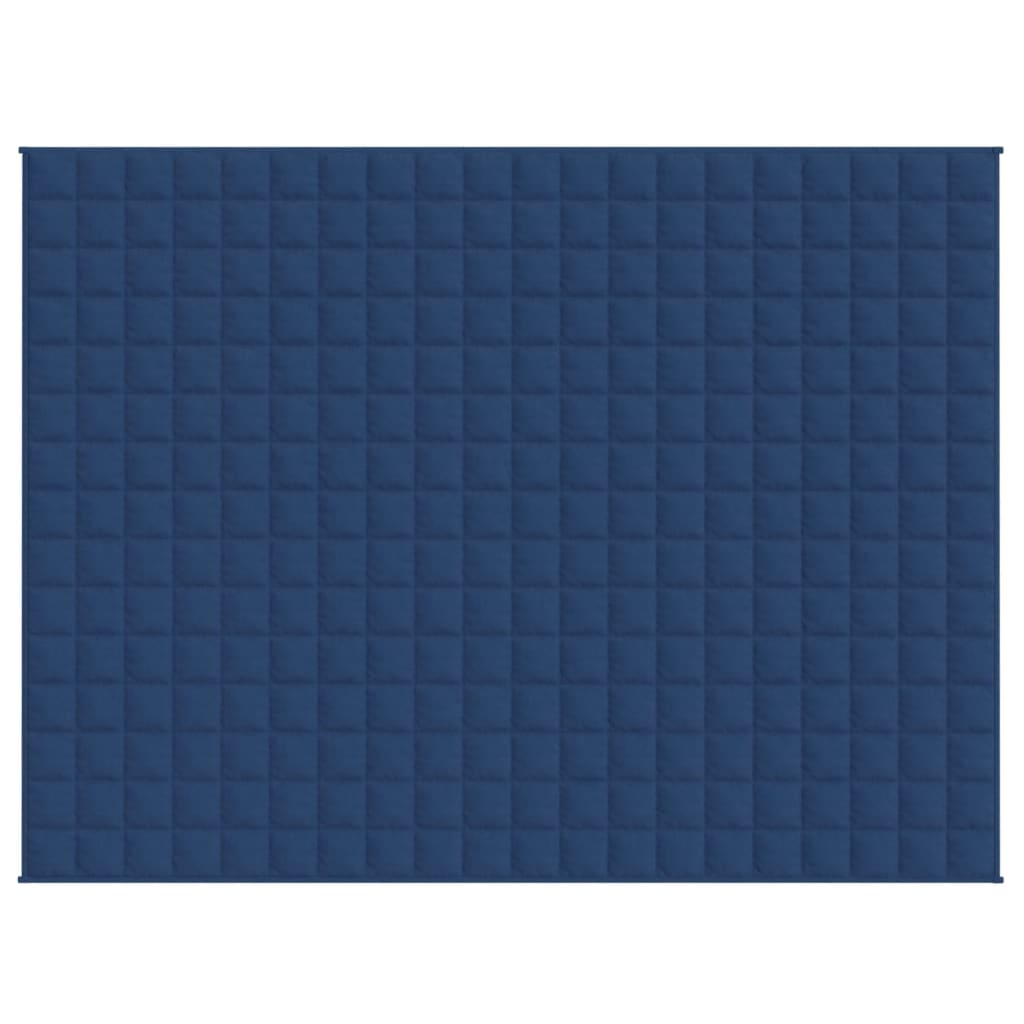 Vidaxl Weakage Manta 150x200 cm 7 kg de tela azul