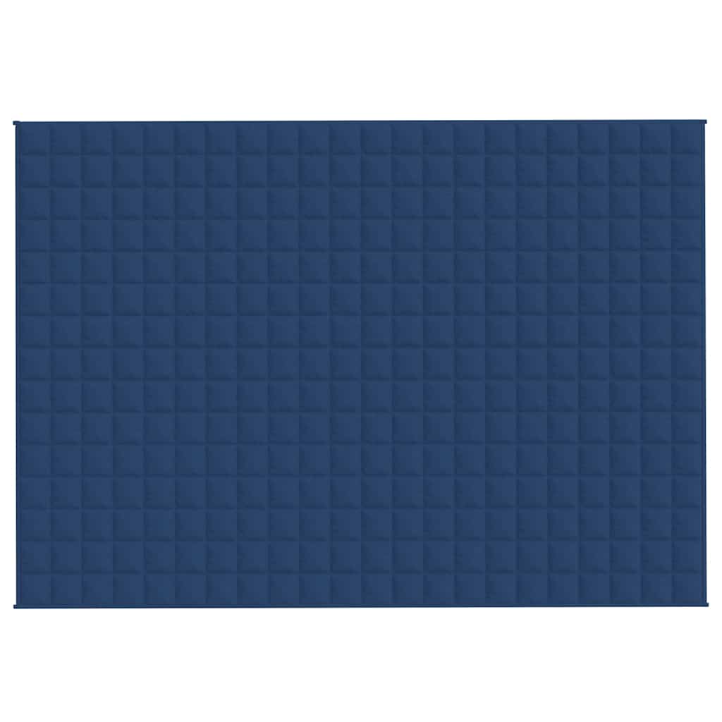 VIDAXL Coperta debole 155x220 cm 11 kg di tessuto blu