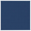Vidaxl verzwaringsdeken 200x200 cm 9 kg stof blauw