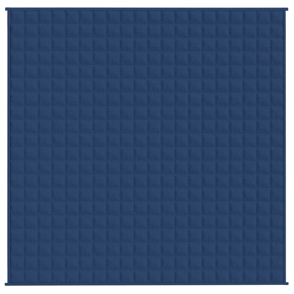 Vidaxl verzwaringsdeken 200x200 cm 9 kg stof blauw