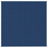 VIDAXL Coperta debole 200x200 cm 9 kg di tessuto blu