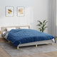 VIDAXL Coperta debole 200x200 cm 9 kg di tessuto blu