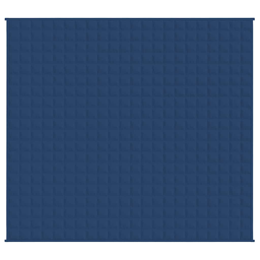 VIDAXL Coperta debole 220x235 cm 11 kg di tessuto blu