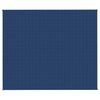 VIDAXL Coperta debole 220x260 cm 11 kg di tessuto blu