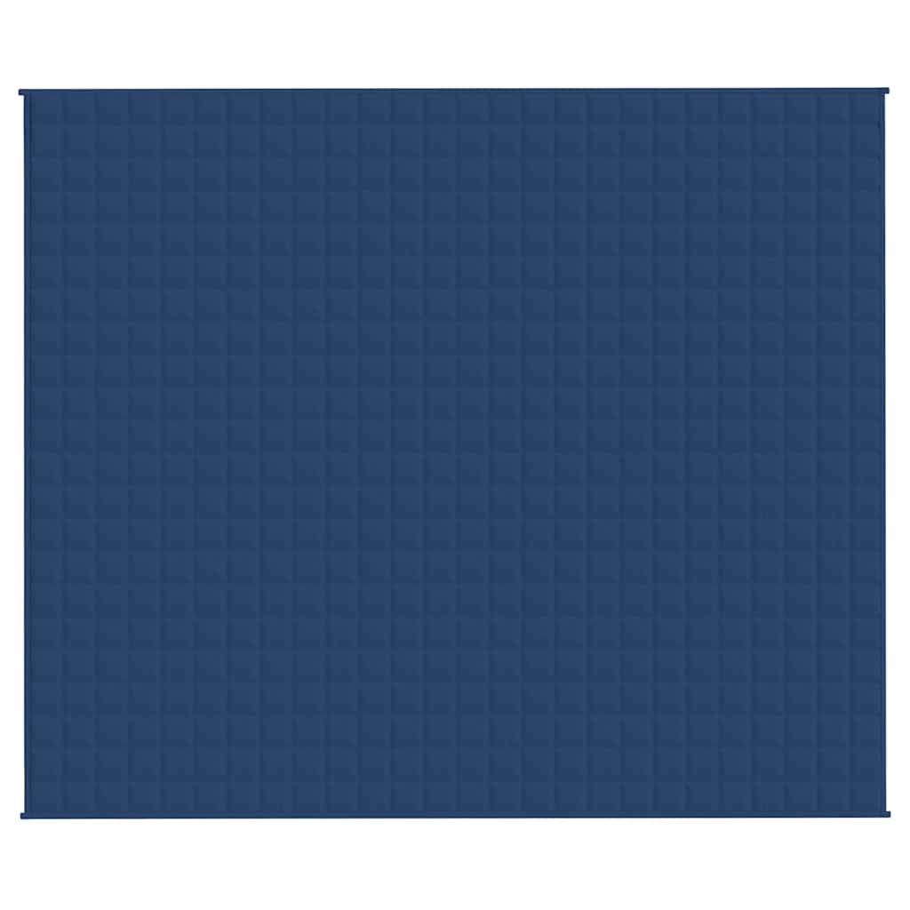 VIDAXL Coperta debole 220x260 cm 11 kg di tessuto blu