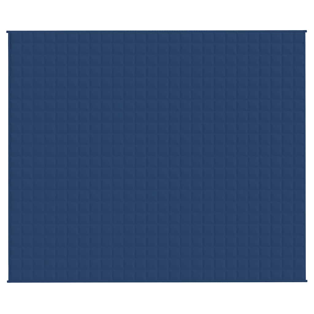 VIDAXL Coperta debole 220x260 cm 15 kg di tessuto blu