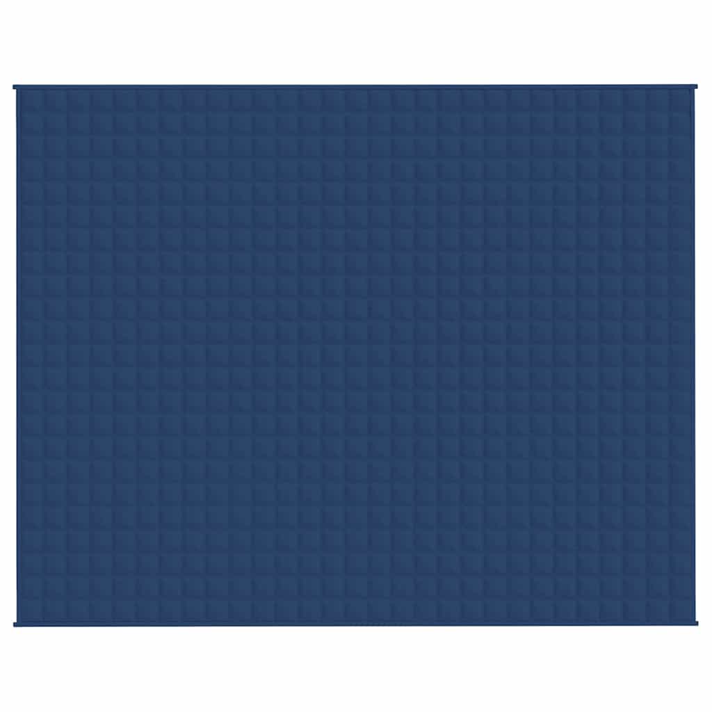VIDAXL Coperta debole 235x290 cm 15 kg di tessuto blu