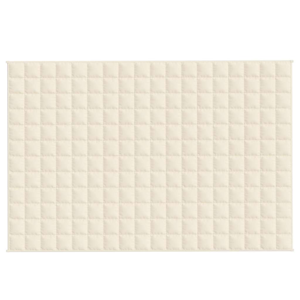 Vidaxl Weakage Blanket 120x180 cm 9 kg de tela crema ligera