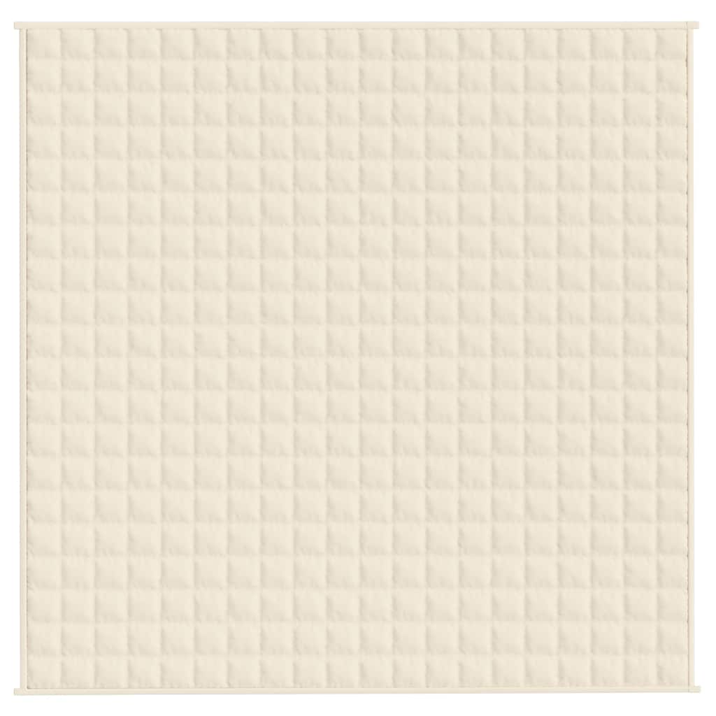 VIDAXL Coperta debole 200x200 cm 9 kg di crema leggera in tessuto