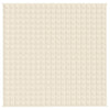 Vidaxl verzwaringsdeken 200x200 cm 13 kg stof lichtcrèmekleurig