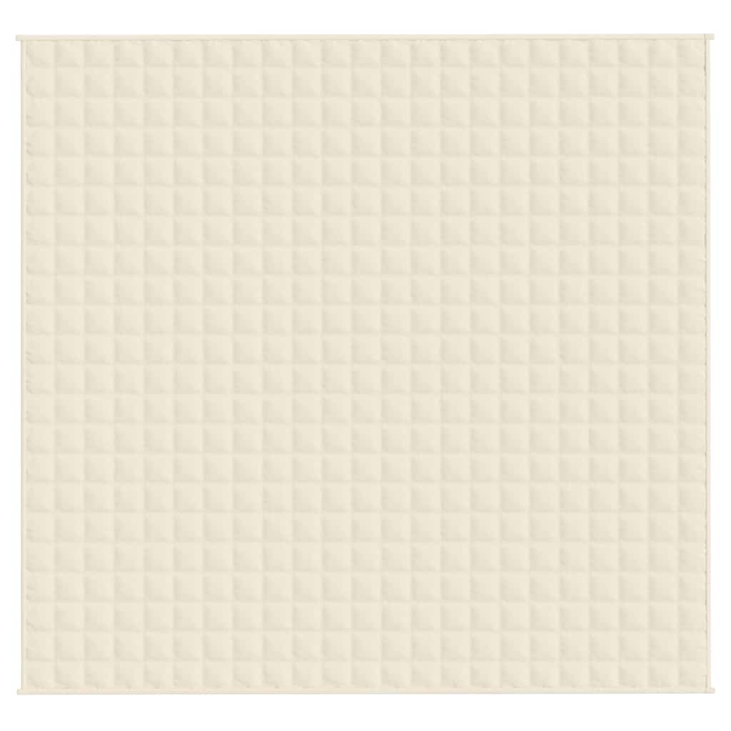 VIDAXL Coperta debole 220x235 cm 15 kg di crema leggera in tessuto