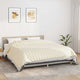 VIDAXL Coperta debole 220x260 cm 11 kg Crema leggera in tessuto