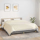VIDAXL Coperta debole 235x290 cm 11 kg Crema leggera in tessuto