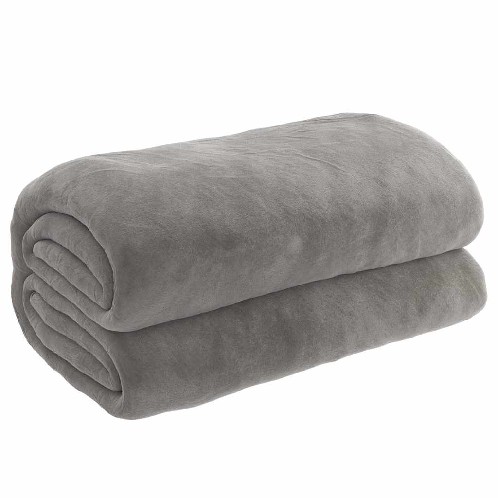 VIDAXL Coperta debole con copertura 138x200 cm 10 kg di tessuto grigio