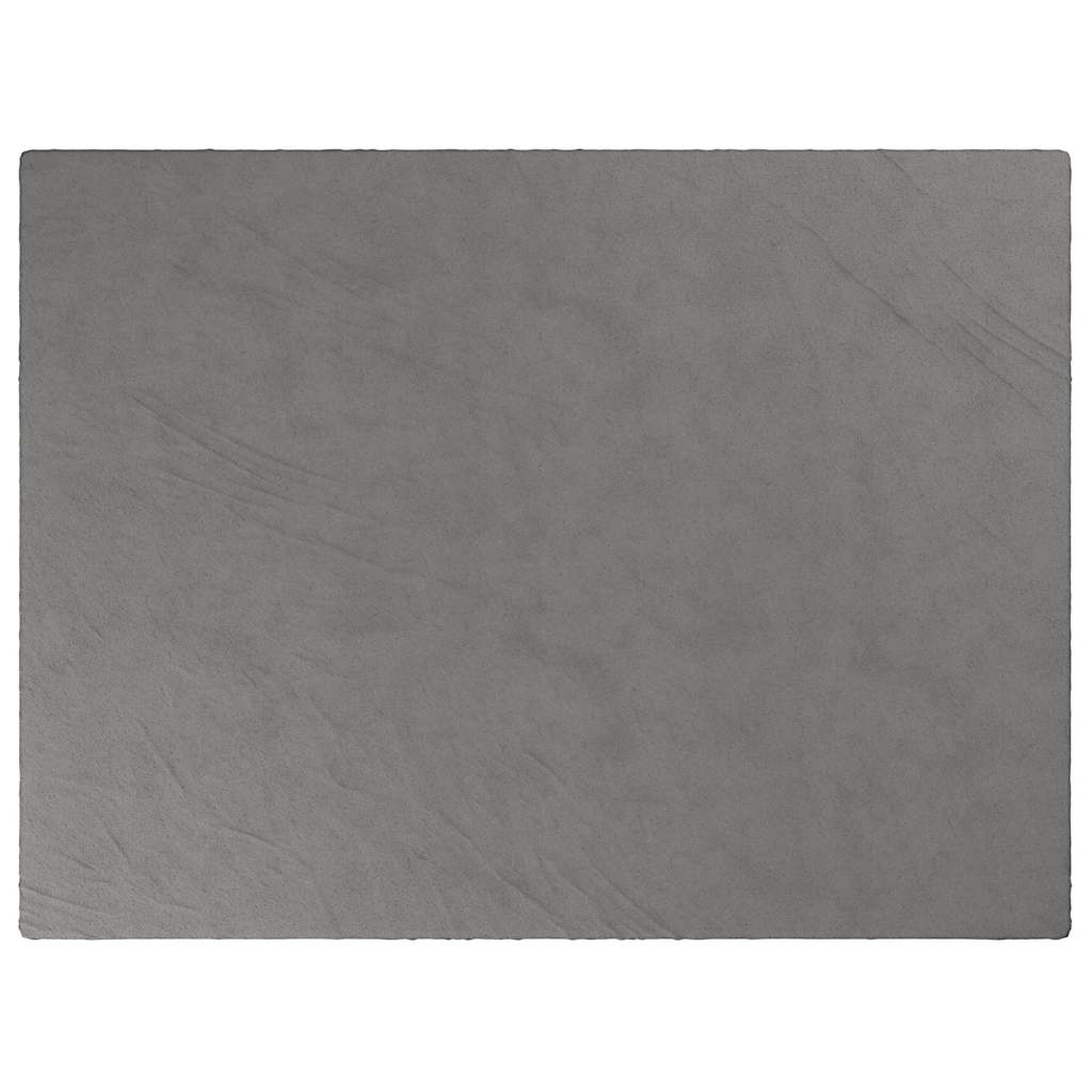 VIDAXL Coperta debole con copertina 150x200 cm 11 kg di tessuto grigio