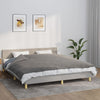 VIDAXL Coperta debole con copertina 155x220 cm 11 kg di tessuto grigio