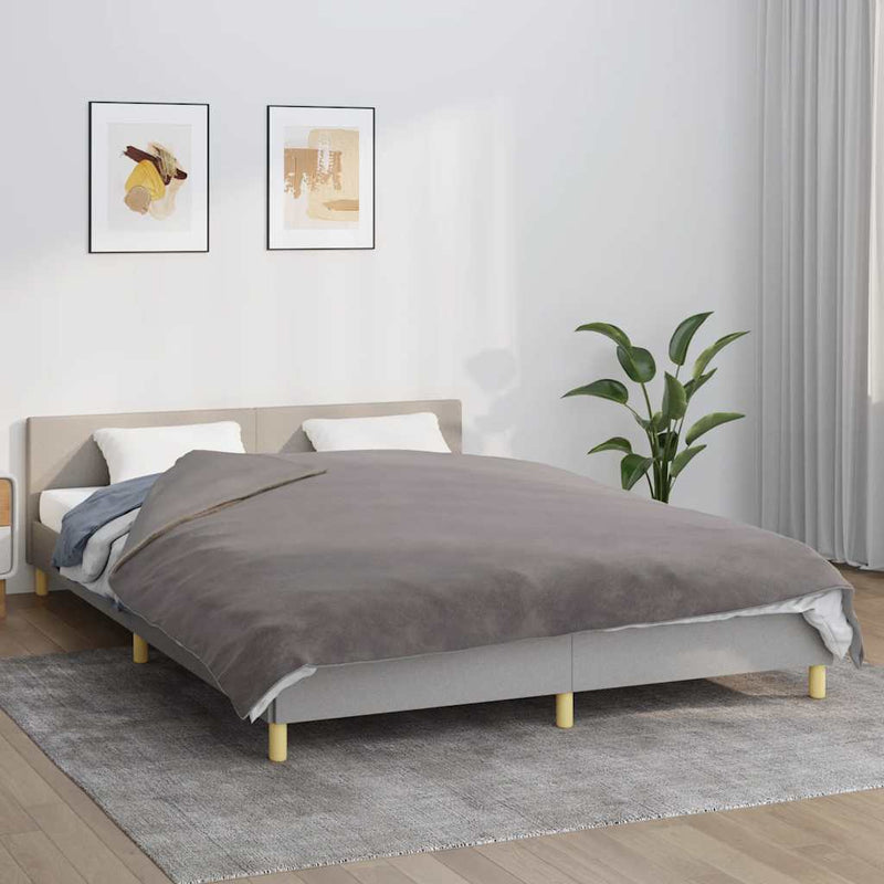 Manta de débil Vidaxl con cubierta 200x225 cm 9 kg de tela gris