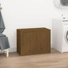Vidaxl Laundry Basket 88.5x44x66 cm Miele di pino solido marrone