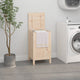 Vidaxl wasmand 44x44x76 cm massief grenenhout