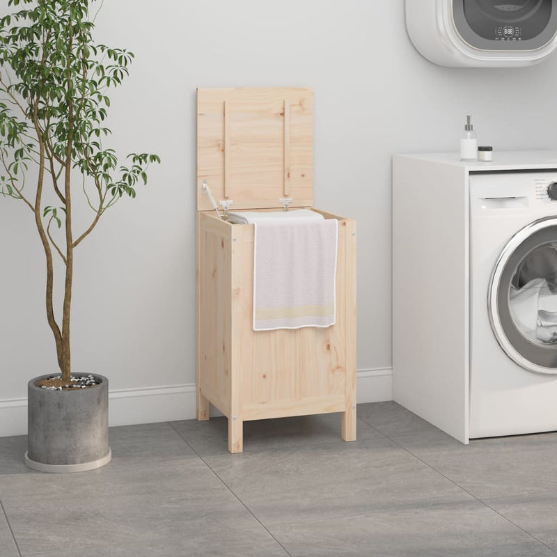 Cesto para la ropa vidaxx 44x44x76 cm madera maciza de pino