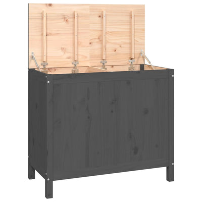 Vidaxl Laundry Basket 88.5x44x76 cm Pine grigio