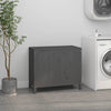 Vidaxl wasmand 88,5x44x76 cm massief grenenhout grijs