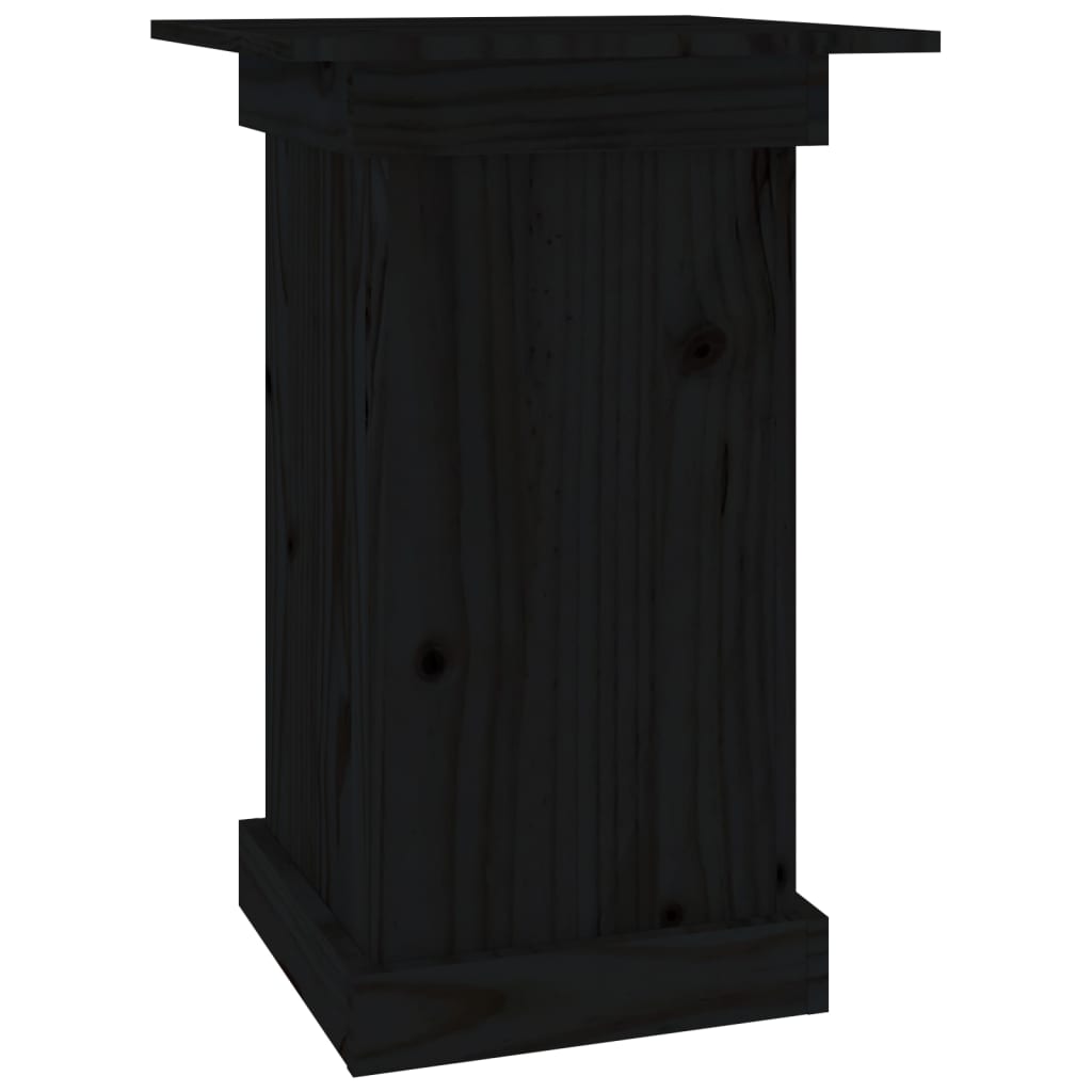 Vidaxl Flower Standard 40x40x60 cm Pino solido nero