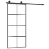 Porta scorrevole Vidaxl con pastella 90x205 cm ESG in vetro e alluminio