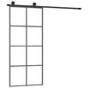 Porta scorrevole Vidaxl con pastella 90x205 cm ESG in vetro e alluminio