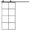 Porta scorrevole Vidaxl con pastella 102.5x205 cm ESG vetro e alluminio