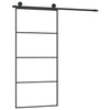 Porta scorrevole Vidaxl con pastella 90x205 cm ESG in vetro e alluminio