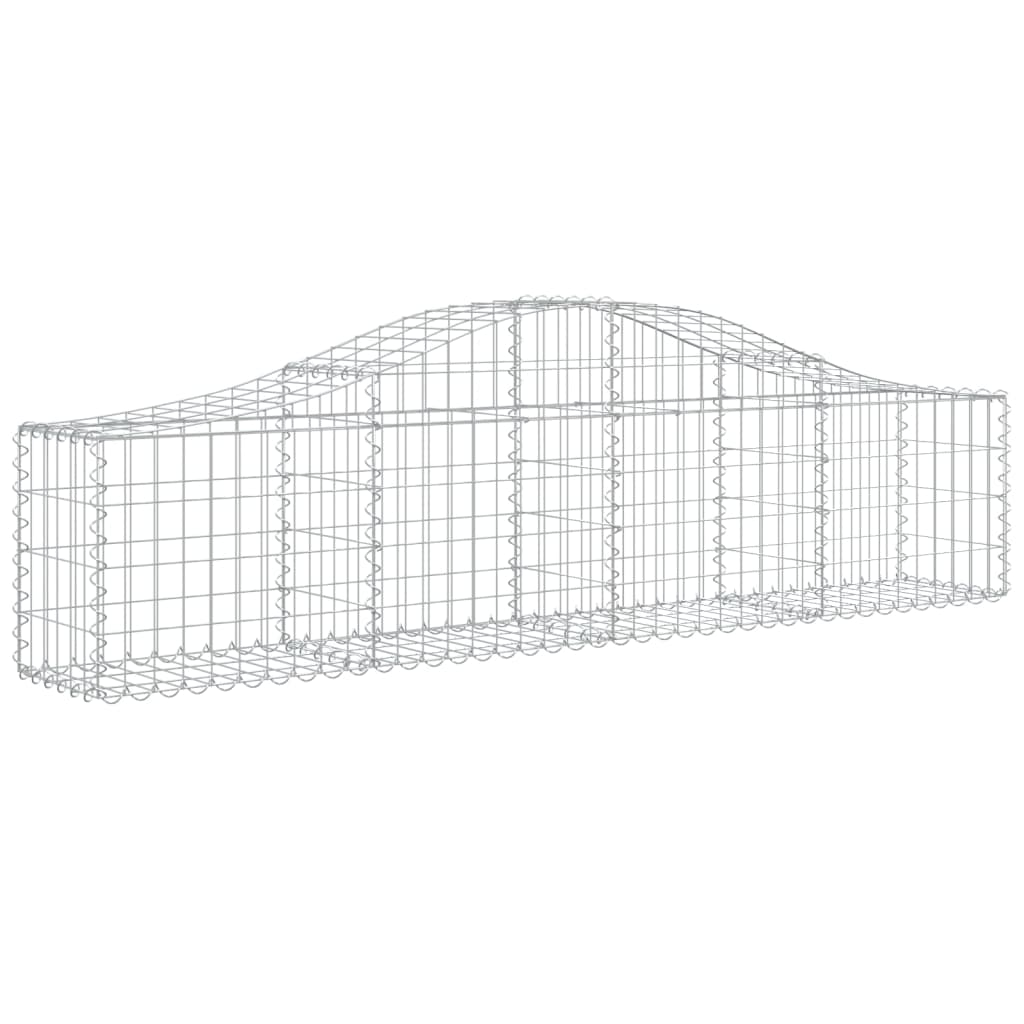 Vidaxl Schanskorf abovedado 200x30x40 60 cm de hierro galvanizado
